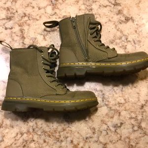 Dr. Martens Air-Matic Girls Zip Up Canvas Boots